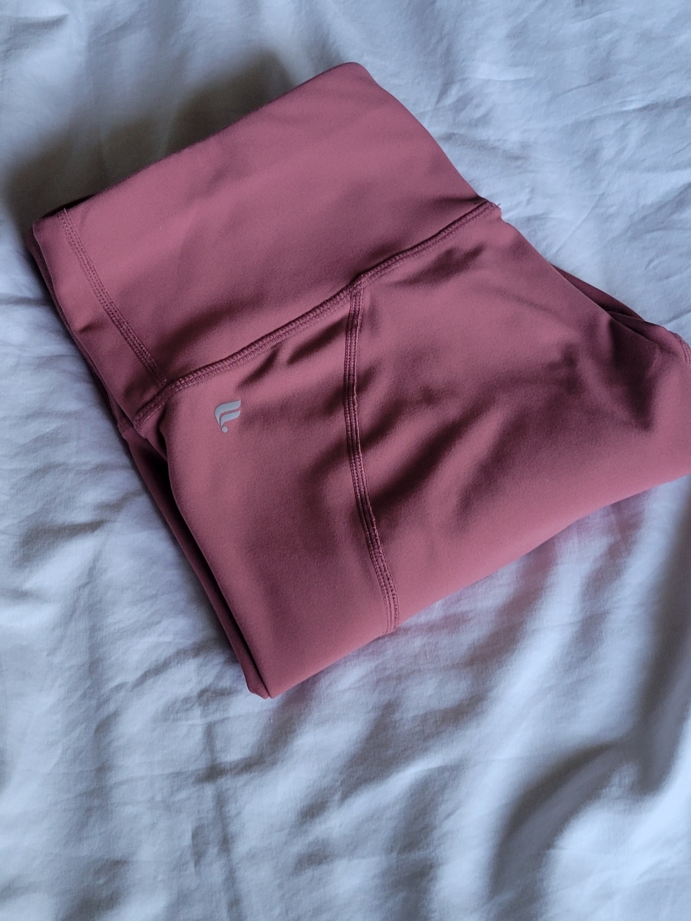 Fabletics High-Rise Cold Weather Leggings in Dusty Rose